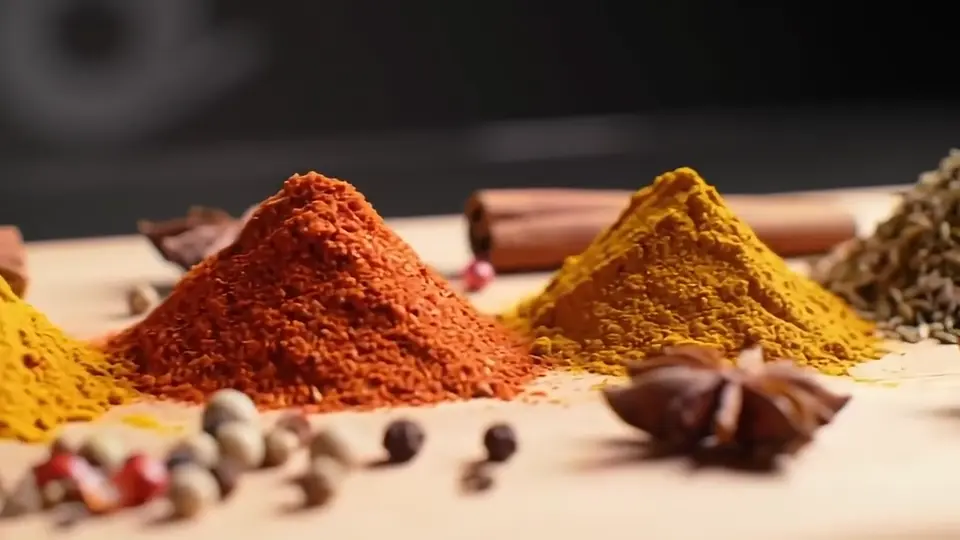 Illustrative stock scenes of spices, cinnamon and seeds